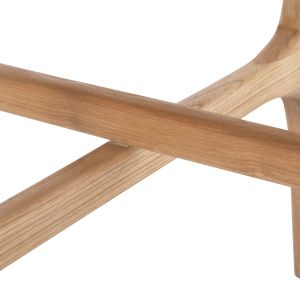 Round side table Katal Hm9932 Sungkai wood in natural color Φ59.5x50.5hcm.
