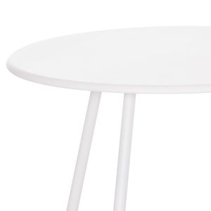 Round side table Sammon Hm6271.02 metal in white color Φ45x50hcm.