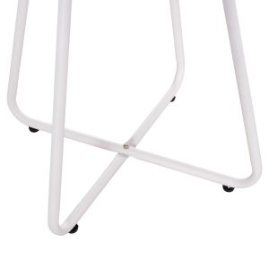 Round side table Sammon Hm6271.02 metal in white color Φ45x50hcm.