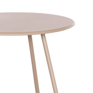 Round side table Sammon Hm6271.03 metal in cappuccino color Φ45x50hcm.