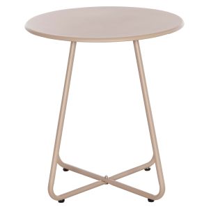 Round side table Sammon Hm6271.03 metal in cappuccino color Φ45x50hcm.