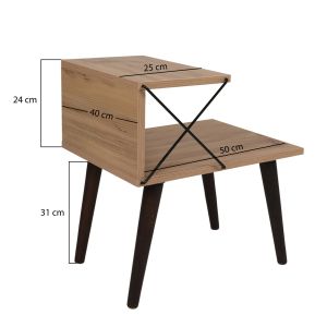 Side table melamine in natural color Hm9434,01