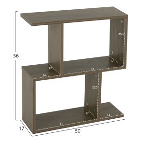 Side table with storage space, gray wood Hm8881,12