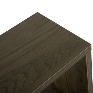 Side table with storage space, gray wood Hm8881,12