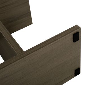 Side table with storage space, gray wood Hm8881,12