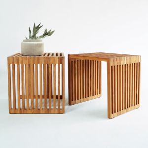 Side table solid teak wood Hm9483