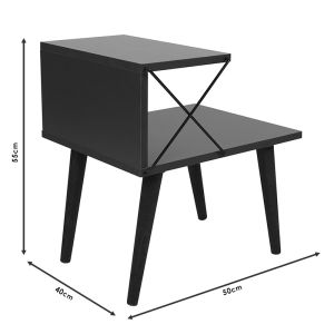 Side table-nightstand Gather sonoma/walnut 50x40x55cm