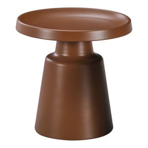 Side table Ginoze metal in brown color D50x50.5cm
