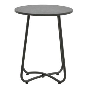 Bramwell metal side table dark gray D40x50cm