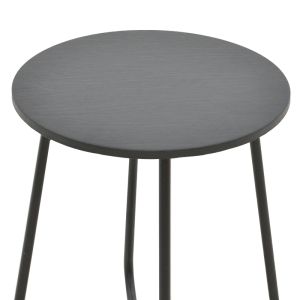 Bramwell metal side table dark gray D40x50cm