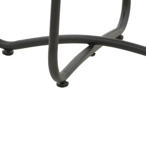Bramwell metal side table dark gray D40x50cm