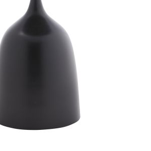 Side coffee table Agrile black metal D50x60cm