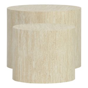 Side tables 2 pcs. Zonar Mdf with travertine look
