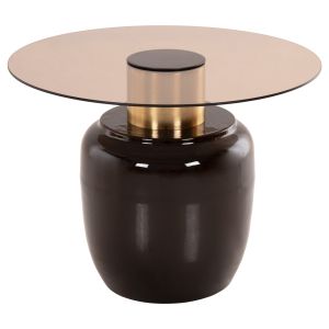 Side tables 2pcs Fryn Hm9663 metal enamel varnish- brown D60 /d50cm