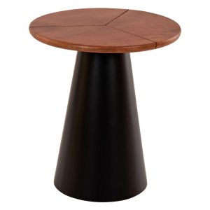 Side tables 2pcs Sunni Hm9669 with solid mango wood top D48.5 / D39.5cm