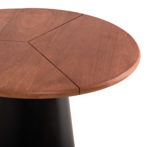Side tables 2pcs Sunni Hm9669 with solid mango wood top D48.5 / D39.5cm