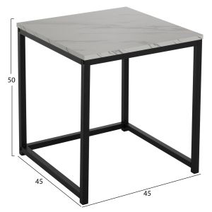 Cuby side tables set of 2 Mdf and metal in gray Hm8762,12