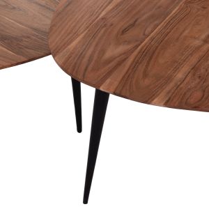 Side tables Emiliano Zigon Hm9256 acacia solid wood set of 3 pcs