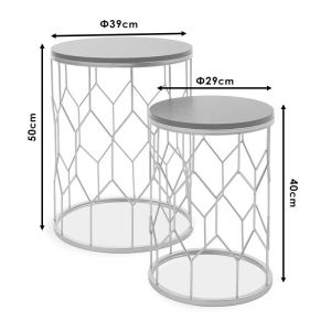 Zion II side tables set of 2