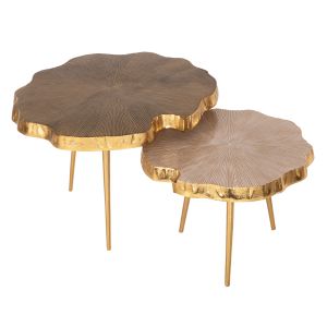 Side tables set of 2, Angul gold metal Hm10708