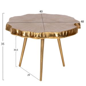 Side tables set of 2, Angul gold metal Hm10708