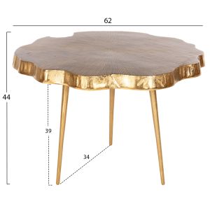 Side tables set of 2, Angul gold metal Hm10708