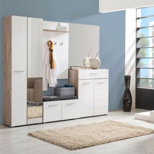 Портманто Beny Com 760 сив дъб-бял лак 79x35x45cm