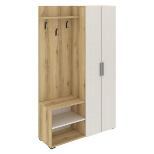 Портманто Hm18192 меламин в натурално и екрю 110x37x184hcm