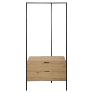 Keila portmanteau made of melamine and metal frame 85x45x190cm