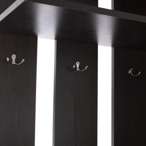 Портманто с шкаф за обувки и огледало Dulce цвят венге Hm2424,02 118x45x210cm