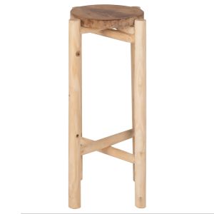 Flower stand Hm7935 teak wood in natural color D30x75.5cm