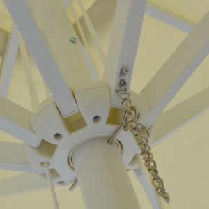 Професионален чадър Alu D2,20x2,50м кремав цвят Hm6012