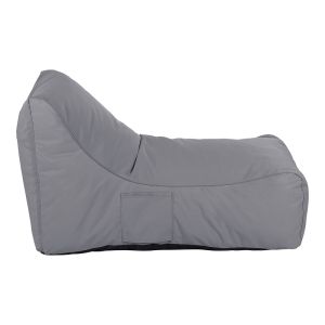 Professional "pudding bag" lounger Otenda in anthracite color 67x110x65cm