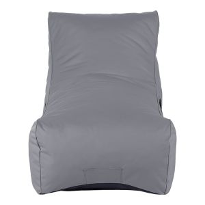 Professional "pudding bag" lounger Otenda in anthracite color 67x110x65cm