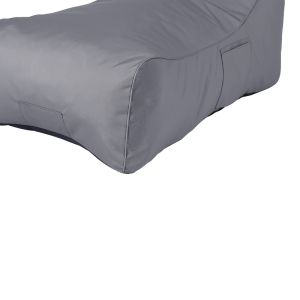 Professional "pudding bag" lounger Otenda in anthracite color 67x110x65cm