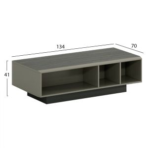 Professional guest table Luxseries mocha and ash 134x70x41 Hm2125