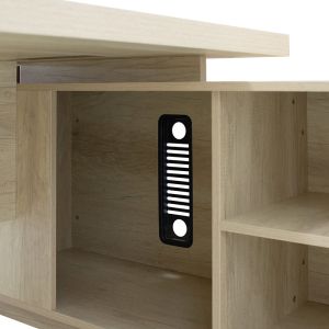 Професионално бюро Executive Minimal от меламин с десен ъгъл 200x170x75cm