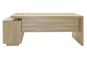 Професионално бюро Executive Minimal от меламин с десен ъгъл 200x170x75cm
