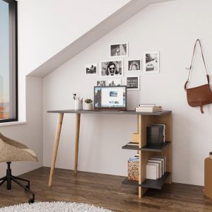 Работно бюро Volet в нюанс дъб-антрацит 114x56x76см