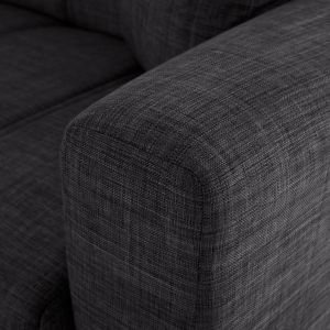 Two-seater sofa bed Hm3241.03 with gray fabric 150x84x88cm