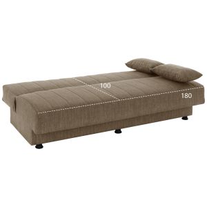 Sofa bed 3 seats Andri brown Hm3239,02