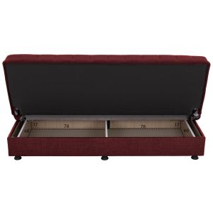 Sofa bed 3 seats Andri red Hm3239.06