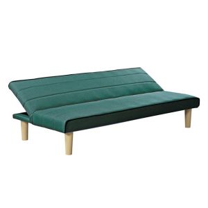 Biz sofa bed with green textile fabric ε9438.3