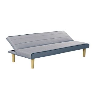 Biz sofa bed with light gray textile fabric ε9438.1