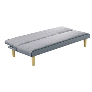 Biz sofa bed with light gray textile fabric ε9438.1