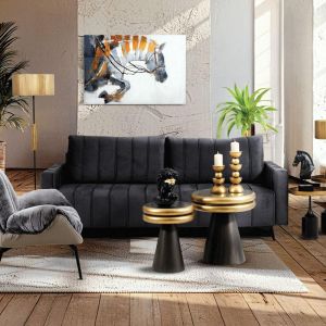 Разтегателен диван Comfort сив цвят 235x104x80см
