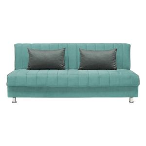 Разтегателен диван New Leon мента с въглени възглавници 190x85x83см