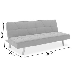 Sofa bed Travis With Fabric In Light Blue Color 175x83x74cm
