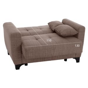 Sofa bed set of 3-seater and 2-seater, beige Hm11748,02