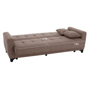 Sofa bed set of 3-seater and 2-seater, beige Hm11748,02